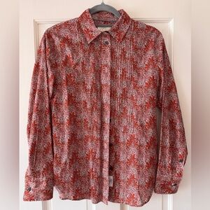 J. Crew Festive Holly Pattern Shirt